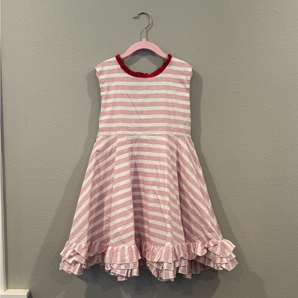 Sweet Honey brand Day dress-red pinstripes-NWT